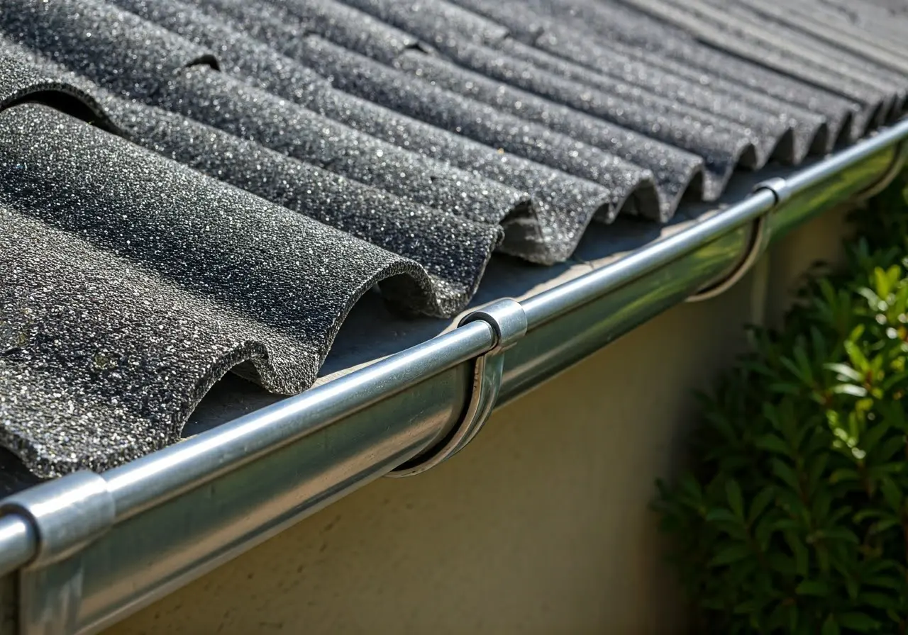 gutter and roof tiles
